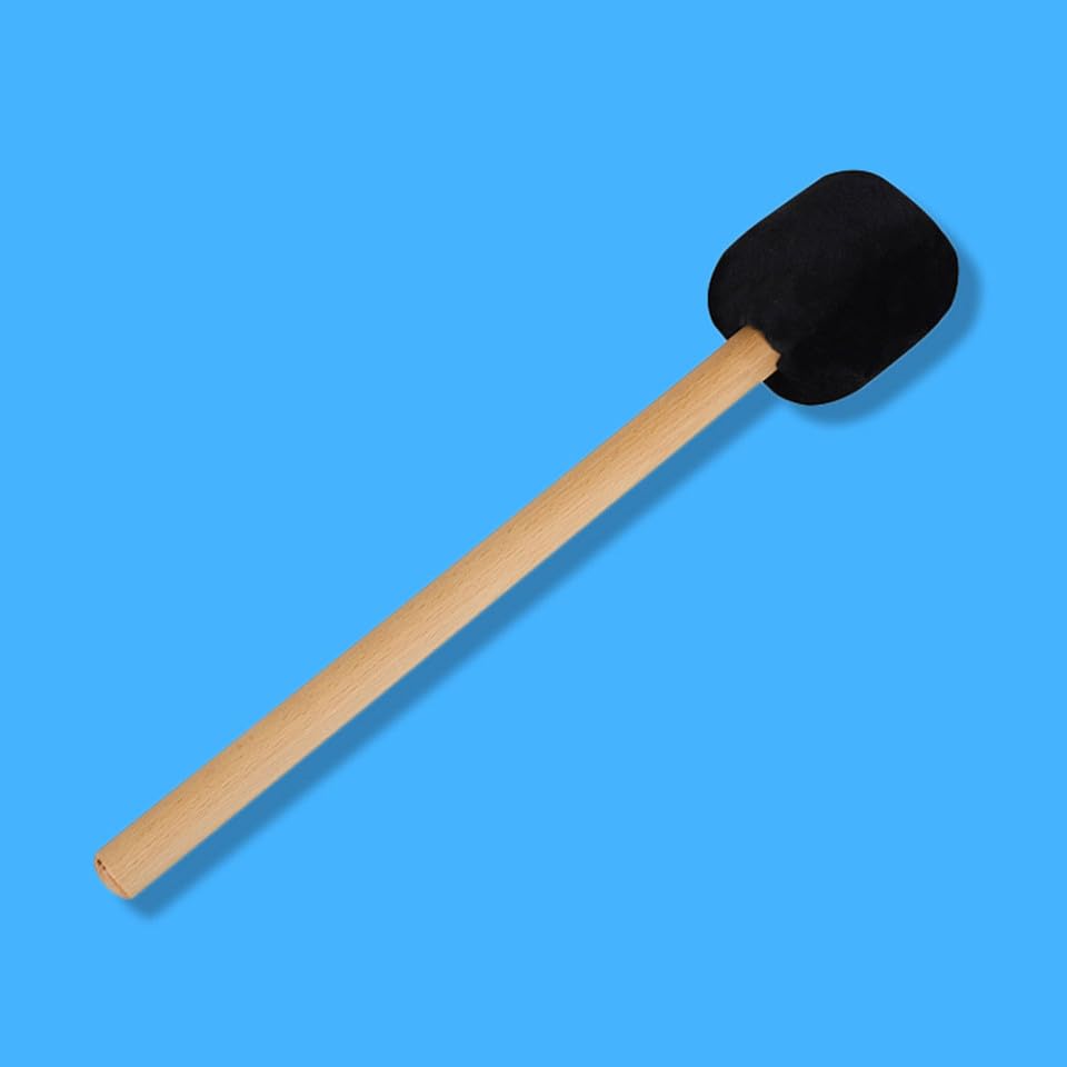 Baqueta para bombo con mango de madera antideslizante negro miniatura 7