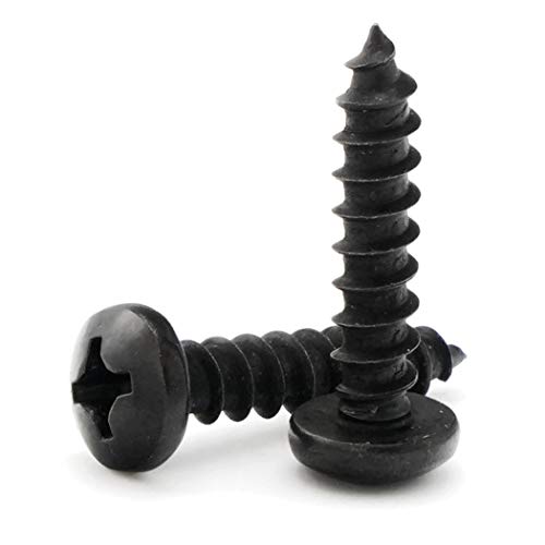 Phillips Pan Head SMS Black Oxide 18-8 Stainless Steel - #12 x 1-1/4