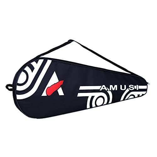 ITODA Portable Badminton Racket Bag Waterproof Dustproof Badmintons Carry Bag Lightweight Tennis Racquet Bag Sport Outdoor Racket Cover Case Single Shoulder Equipment Bags for Two Badminton Rackets