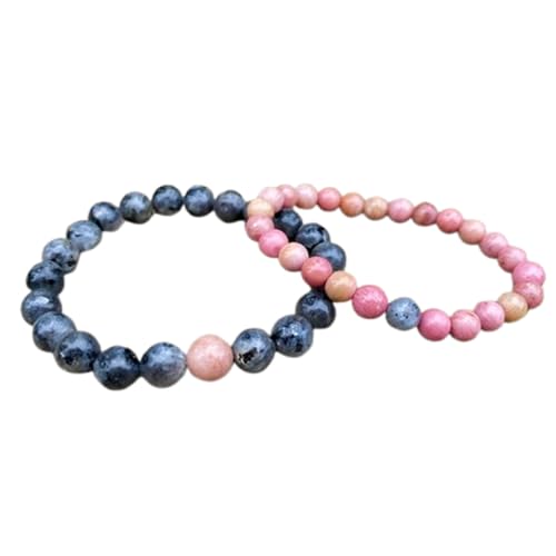 Bracelets pour couple surmonter la distance avec la labradorite FIZA_CPL_166