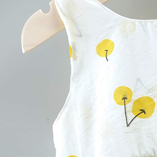 Conjunto de roupas infantis com estampa de cereja, vestido de princesa para bebês + chapéu e saia pa