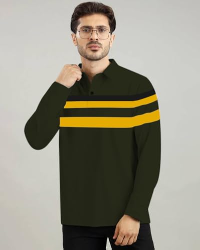 Image of AUSK Men Polo T-Shirt || Full Sleeves Polo T Shirts for Men || Mens T-Shirts