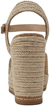 Soda MELANY ~ Women Open Toe Crisscross Two Bands Upper Ankle Strap High Heel Espadrille Wedge Sandal (Natural Cork, us_footwear_size_system, adult, women, numeric, medium, numeric_7_point_5) | Image 1
