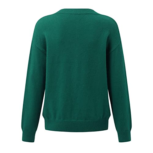 NP Cashmere Sweater Casual Bottom Feminino Manga Feminina, Bege, XX-Large