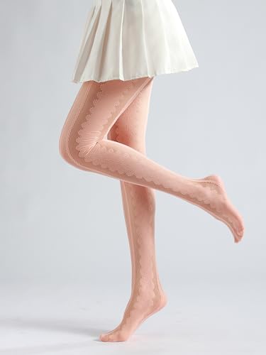 Image of Sahabowi Women Tights, Sheer High Waist Pantyhose, Vintage Control Top Stockings, Siwa7