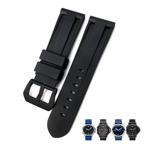 Bracelet montre en caoutchouc 26mm sport étanche compatible Panerai Submersible