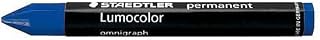 Staedtler 2363 Lumocolor Omnigraph Marking Crayons - Juego de 12 ceras indelebles a prueba de manchas, color azul