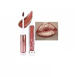 Xiahium Matte Metallic Lip Gloss Long Lasting Waterproof Strong Pigmented Not Stick Cup Diamond Shimmer Liquid Lipstick Makeup for Women