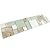 Hominter Tile Sample 3 x 12 Inches: Lake Green Glass and White Stone Mosaic, Conch Shell Tile Magic Patterns, Perfect for Kitchen Backsplash and Bathroom Shower and Accent Wall NB02