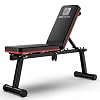 Halterbank inklapbaar Sit-ups fitnessapparatuur voor thuis Professionele multifunctionele trainingsplank bankdrukken bank aangepast in 4 niveaus,met een draagvermogen van 881 pond