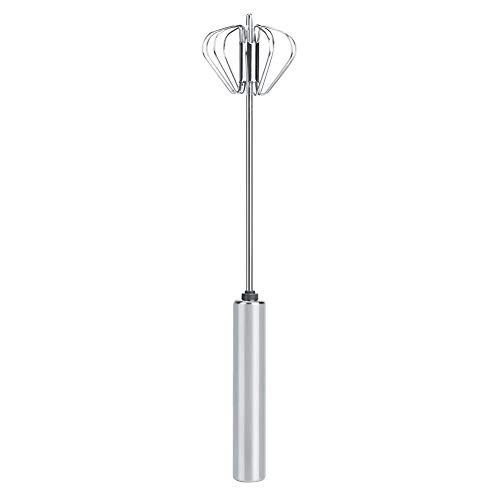 Restokki Household Stainless Steel Semi - Automatic Egg Beater Cream Mixer Blender Kitchen Utensil 34x7cm