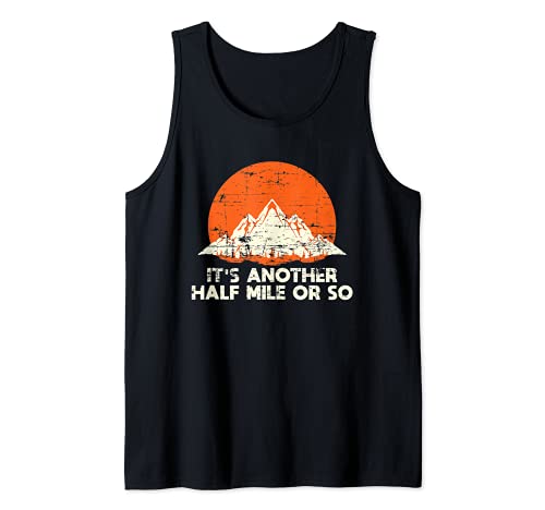 Funny Sport Hike Camping Outdoor Hiker Gift Mountain Hiking Tank Top, Black
