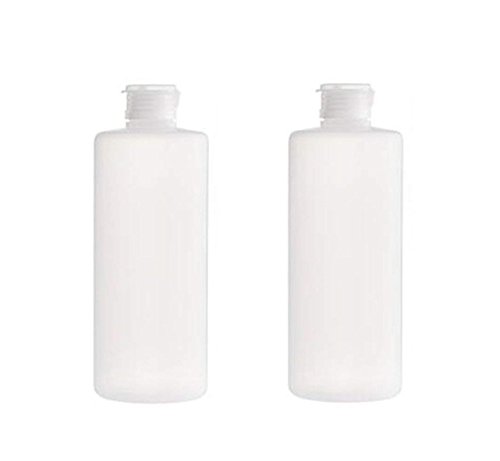 ericotry 2個パック 100ml/200ml/400ml 透明 空の旅行 詰め替え可能 PE プラスチック ソフトチューブ ボトル エマルジョン パッキングケース メイクアップ化粧品容器, 透明, 400ml
