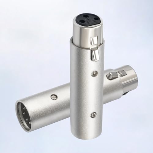 Adaptador XLR 3 pines a 5 pines, pack 2 unidades miniatura 3
