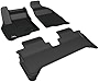 3D MAXpider All-Weather Floor Mats for Chevrolet Bolt EV 2017-2022 Custom Fit Car Floor Liners, Kagu Series (1st & 2nd Row, Black)