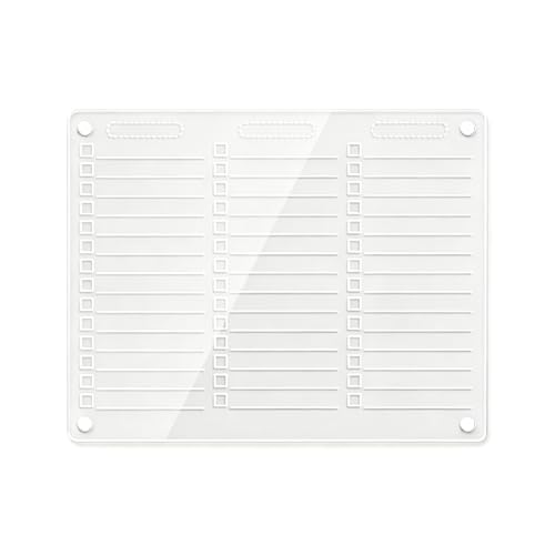 Pizarra de notas transparente para nevera magnética acrílica con borrador de tareas
