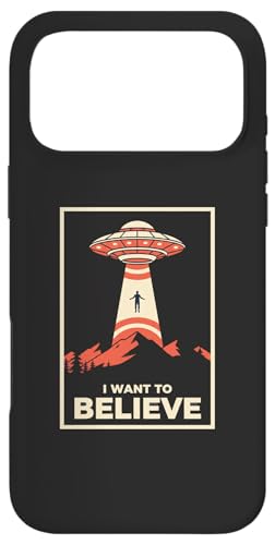I Want to Believe UFO Sci Fi Christian Alien Abduction Print Case for iPhone 17 Pro Max