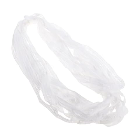 OULII 15 Yards Vintage Cotton Lace Hollowed Embroidery Floral Edge Trimming Ribbon for Craft Clothing Accessories and Wedding Bridal Decoration (White) Cover