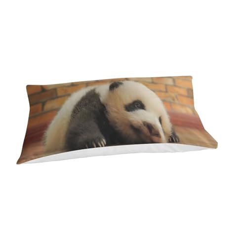 Housse de couette panda 135x200 lit simple infroissable et doux - 6