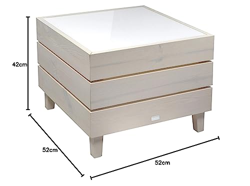 Table d'appoint Moree Beach 52 table basse blanche gain de place