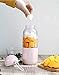 Produktbild Daily juice Täglicher Saft-Smoothie-Mixer, USB-Entsafter, tragbarer Mixer mit Reisendeckel, Einzelaufschlag für Shakes (350ML) (Color : Pink)