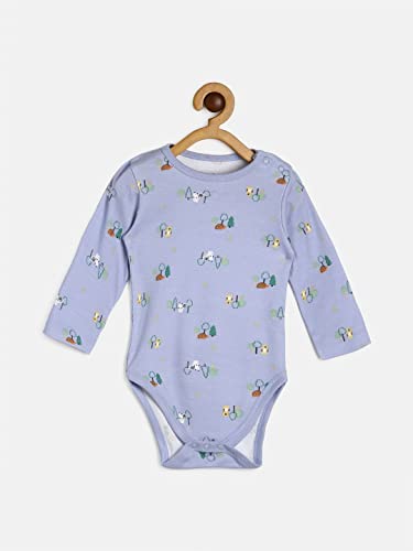 Image of miniklub Baby Round Neck Full Sleeve Knitted Cotton Body Suit, Pack of 3 (Multi Color)
