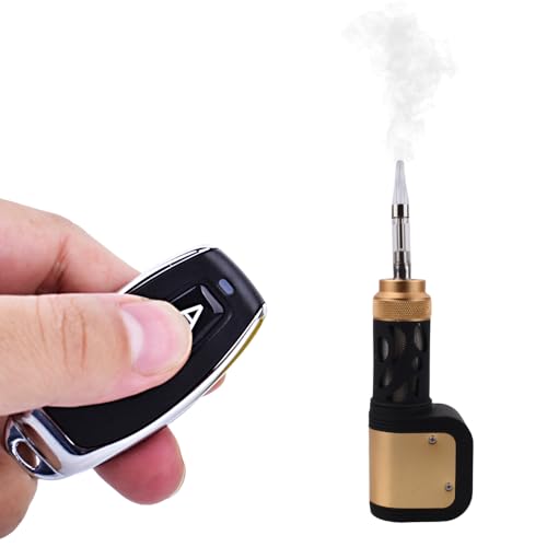 Yiduomile Metal Smoke Machine,mini smoke machine for Photography, Parties, and Atmosphere Creation - Durable and Portable Fog Generator (black gold)