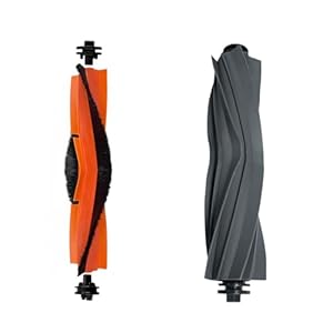 NUHFUFA Main Brush & Gray Rubber Brush Robot Vacuum Cleaner Accessories Compatible with Dreame L20 Ultra Sweeper