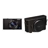 Sony DSC-RX100 III Appareil Photo Numérique Compact Ecran 3 (7,62 cm) 20,1 Mpix Zoom Optique 2,9X, Noir LCJRXF/B Housse de Transport pour Appareil Photo RX100, RX100 II, RX100 III - Noir