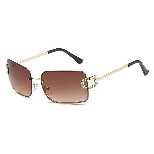 Lunettes de soleil rétro punk rectangulaires idéales pour vos terrasses en ville