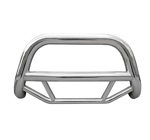 Image of Black Horse Max Bull Bar No Skid Plate Stainless Steel Compatible with 2019-2024 Ram 1500 Classic (Excl.Rebel & Warlock Trims)|2009-2018 Ram 1500 (Excl.Rebel & Warlock Trims)-MBS-DOE1011