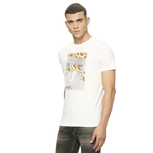 Image of Pepe Jeans Men T-Shirt|Cotton|Slim Fit