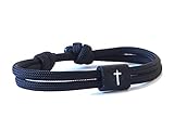 Surfer Armband mit Kreuz Konfirmation Kommunion Taufe Mädchen Jungs personalisiert Gravur