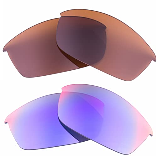 2色セット Oakley Flak Jacket アジアンフィット 交換レンズ 偏光/非偏光 オークリー フラックジャケット Asian-Fit レンズフリップ