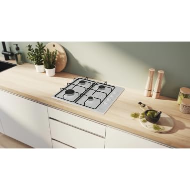 Bosch PBP6B2K80, seria 2, płyta gazowa, 4 palniki, 60 cm, biała e-mail | 60 cm, biały, 4 paleniska