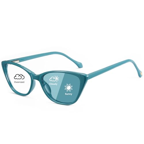 Image of Cyxus Photochromic Glasses for Women with Blue Light Blocking 8192 | UV Protection,Eye Protection,Stylish Cat Eye Style,Ideal for Computer Screen Daily Wear