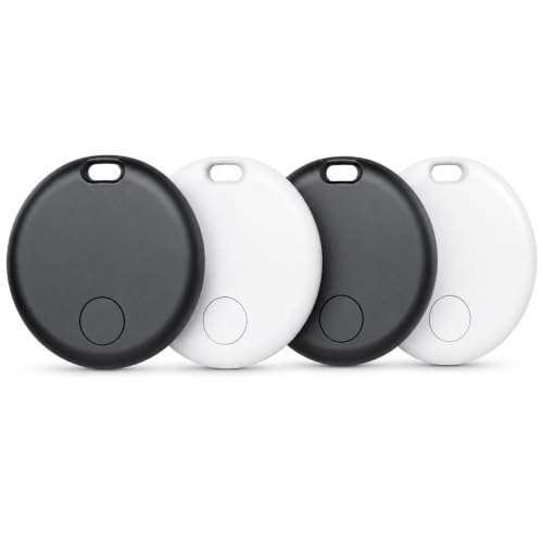 Air Tag Schlüsselfinder, Air Tracker Tag Kompatibel mit Apple Wo ist? APP (Nur iOS), Koffer Tracker für Gepäck/Taschen/Key, Batterielebensdauer EIN Jahr, IP67 wasserdicht(4er Pack)., 13.98 €
