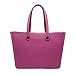 JEN & CO. Carrie Ethylene Vinyl Acetate Waterproof Versa-Tote, Berry Pink