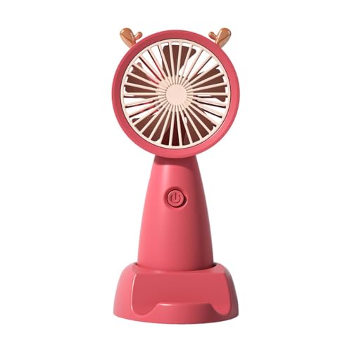 Mini ventilador Klack® con soporte para móvil, Rojo