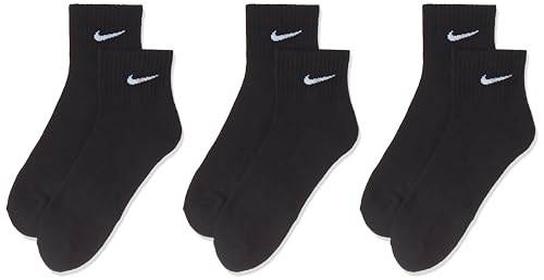 Nike Everyday Plus Cushion Ankle Socks 3-Pair Pack Black/White XL (US Men's Shoe 12-15)