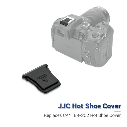 Image of JJC 2Pack Hot Shoe Cover Cap Protector for Canon EOS R50 R10 R8 R7 R6 Mark II R5C R3 Camera, Replaces Canon ER-SC2 Hot Shoe Cover