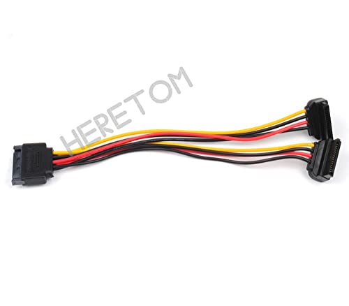 Cable adaptador divisor SATA de 90 grados 20 cm miniatura 2