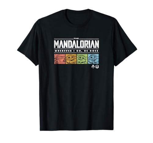 T-shirt Star Wars Mandalorian retro pop en tissu durable anti-déformation