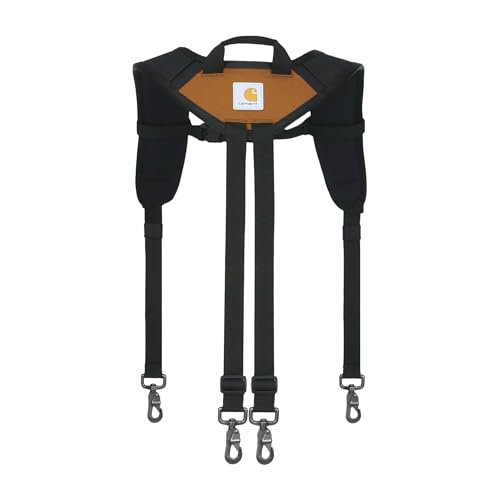 Carhartt Station Tool Belt Durable Adjustable Water-Resistant Belt Organizer Tool Belt Suspender (Brown)