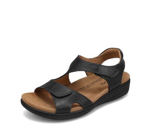 Taos Footwear Women's Serene Sandal, Black, 4 UK
