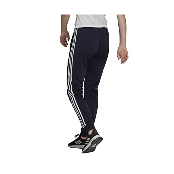 adidas Women's Plus Size Essentials Fleece Tapered Cuff Pants - Image 3