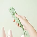 YZYOE 新型の充電可能なワニLED懐中電灯、かわいい動物の形をしたシリカゲル懐中電灯、快適なタッチ長押しで明るさを調節携帯用屋外照明クリエイティブライト。