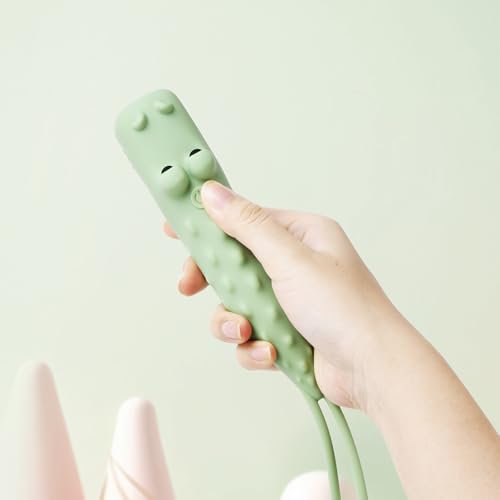 YZYOE Lampe de poche LED crocodile rechargeable, lampe de poche en silicone en forme d'animal mignon, Confortable Touch Long Press pour régler la luminosité éclairage extérieur Lumière créative.