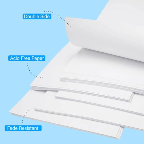 Image of VinTS 30Pcs White Poster Board, 22 inch x 28 inch White Poster Paper | Large Thickness Vision Poster Board for Art Display Board, Science Fair, DIY Art, School Arts & Crafts