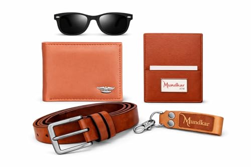 Image of Wallet Belt Combo | Bi-Fold with Multiple Card Slots | PU Material | PU Leather Belt | Gift Set
